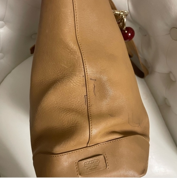 Vintage Coach Hampton Large Carryall Tote Bag, Style 5143 Gorgeous Tan Leather - Picture 4 of 7
